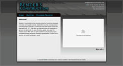 Desktop Screenshot of bendersconstruction.com
